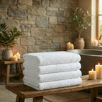 Mörgenn Deluxe Hotel Handdoeken - 70x140cm - 100% Katoen - 550gr/m2 - 4 stuks White - Mörgenn