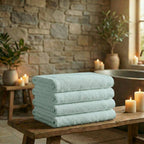 Mörgenn Deluxe Hotel Handdoeken - 70x140cm - 100% Katoen - 550gr/m2 - 4 stuks Mint Green - Mörgenn