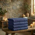 Mörgenn Deluxe Hotel Handdoeken - 70x140cm - 100% Katoen - 550gr/m2 - 4 stuks Dark Blue - Mörgenn