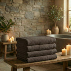 Mörgenn Deluxe Hotel Handdoeken - 70x140cm - 100% Katoen - 550gr/m2 - 4 stuks Dark Brown - Mörgenn