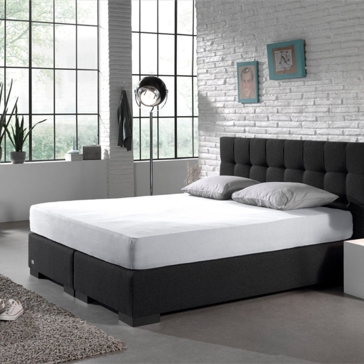 Mörgenn Dubbel Jersey Hoeslakens - 220 gr. - Luxe Hotelkwaliteit - Hoekhoogte 40cm 80 - 90 - 100 x 200 - 220 cm Wit - Mörgenn