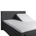 Mörgenn Elektrische Boxspring LUXA - Pocketvering - Inclusief Montage + Dekbed en Kussens 90 x 200 Beige - Mörgenn