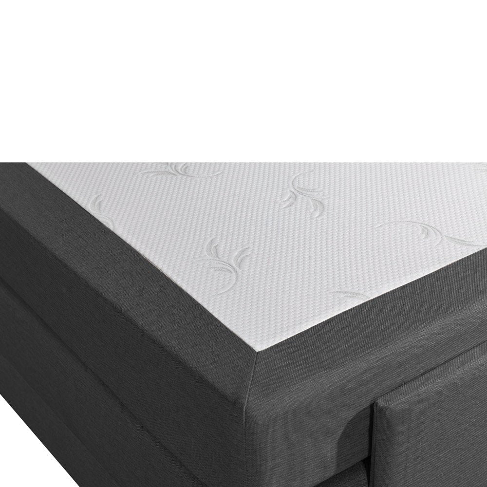 Mörgenn Elektrische Boxspring LUXA - Pocketvering - Inclusief Montage + Dekbed en Kussens 90 x 200 Beige - Mörgenn