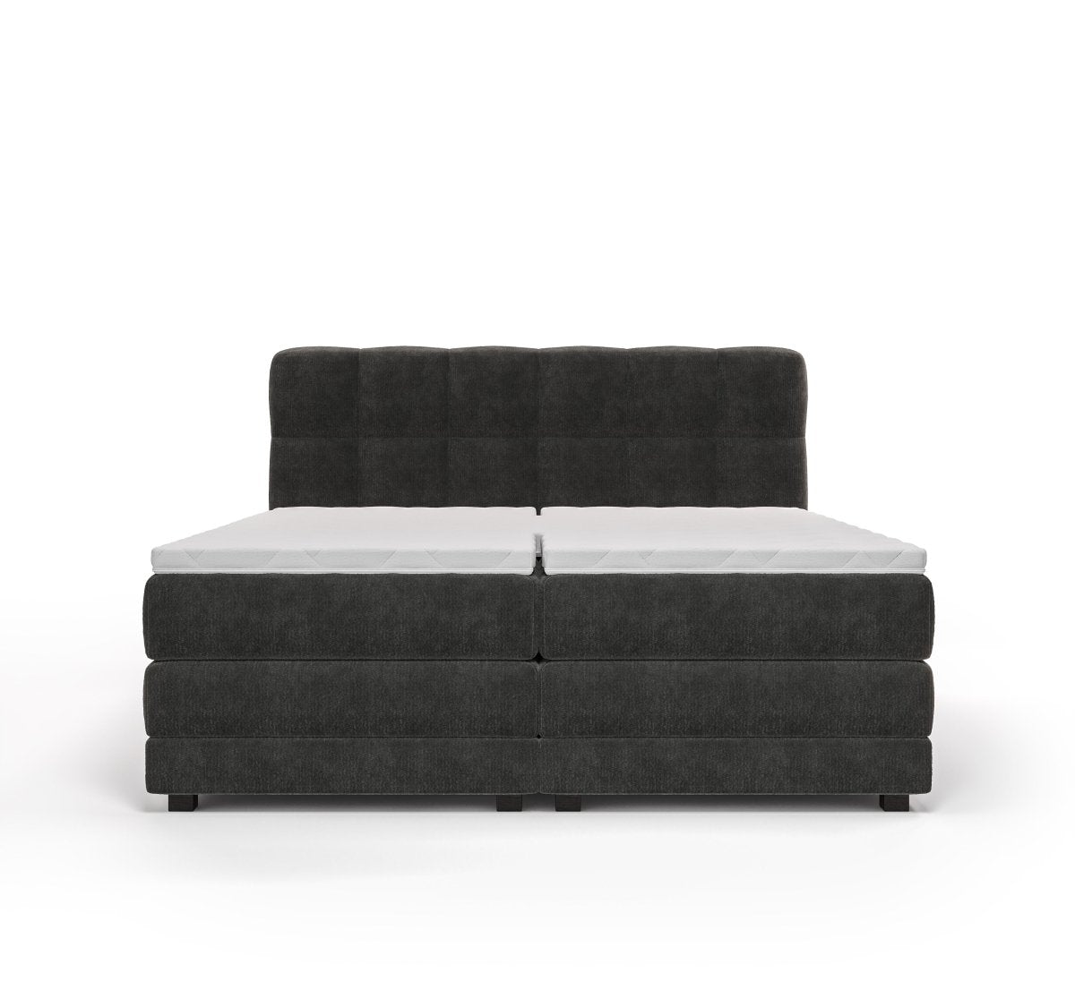 Mörgenn Elektrische Boxspring PURE - Pocketvering - Inclusief Montage + Dekbed en Kussens 90 x 200 Beige (Flow 02) - Mörgenn