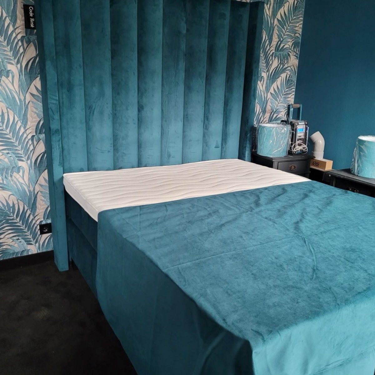 Mörgenn Hotel Boxspring Code Rosé - Pocketvering - Luxe Koudschuim Topper 80 x 200 Antraciet - Mörgenn