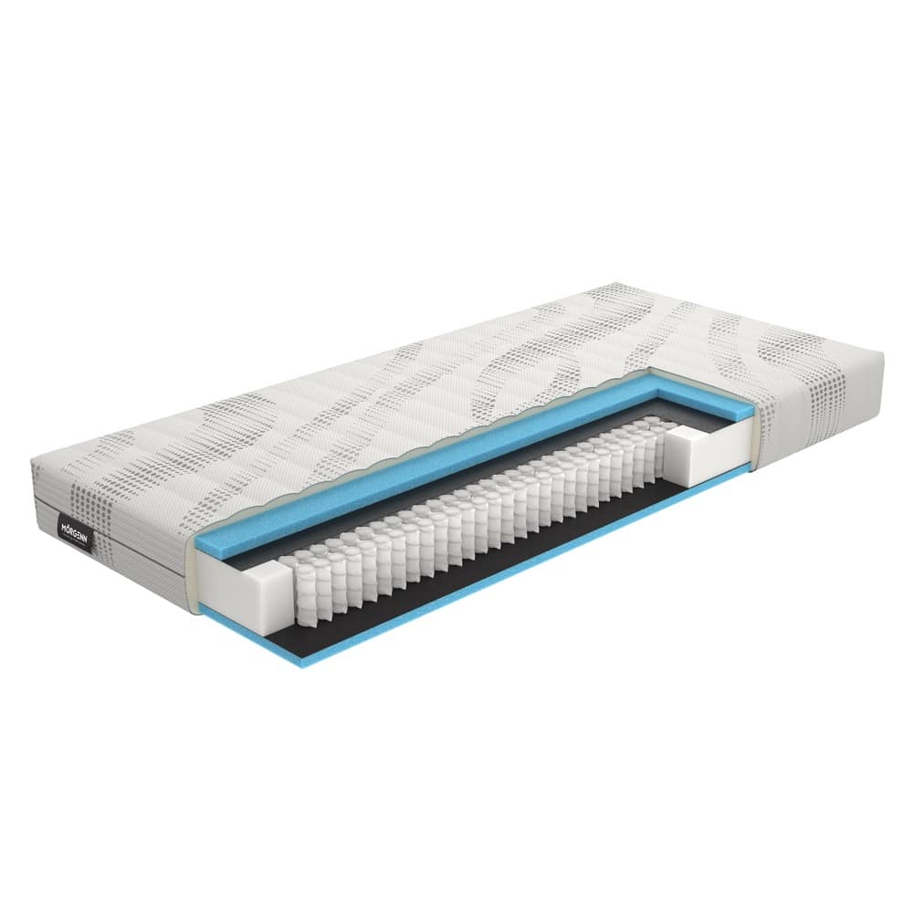 Mörgenn Hotel Boxspring Laurent - Hotel Boxspring met pocketvering - Luxe Topper - Alle kleuren - Alle maten 70 x 200 Antraciet - Mörgenn