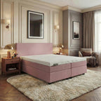 Mörgenn Hotel en B&B Boxspring - Pocketvering - Luxe Topper - Alle kleuren - Alle maten 80 x 200 Oud Roze - Mörgenn