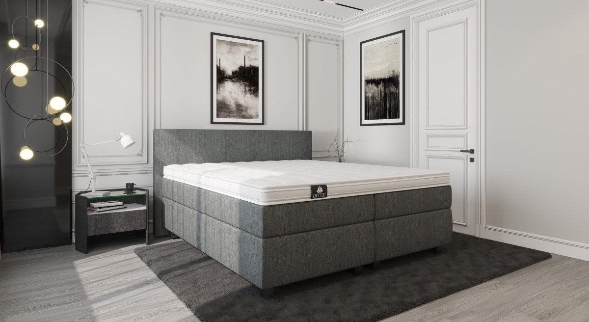 Mörgenn Hotel en B&B Boxspring - Pocketvering - Luxe Topper - Alle kleuren - Alle maten 80 x 200 Antraciet - Mörgenn