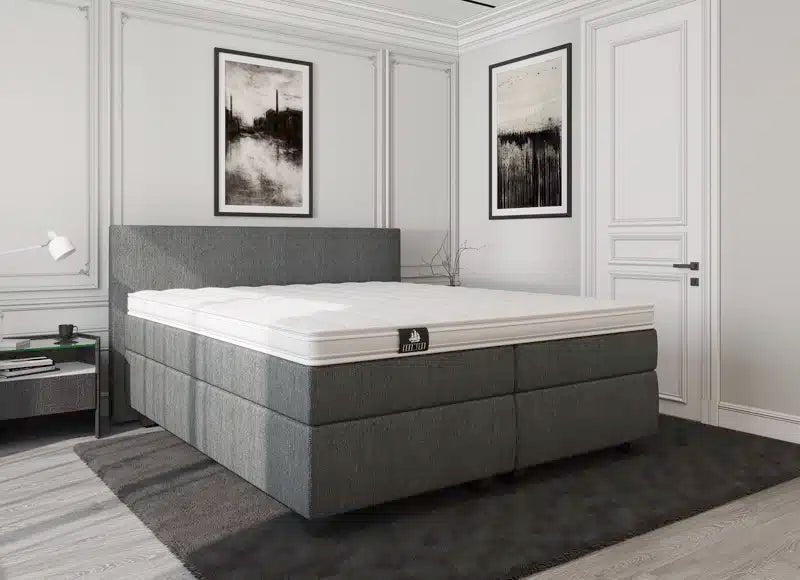 Mörgenn Hotel en B&B Boxspring - Pocketvering - Luxe Topper - Alle kleuren - Alle maten 80 x 200 Antraciet - Mörgenn