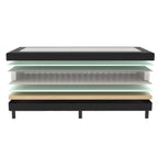 Mörgenn Idéal Boxspring - Verend - Hotelkwaliteit - 20 of 30 cm hoog 60 x 200 ca. 20cm hoog Zwart - Mörgenn