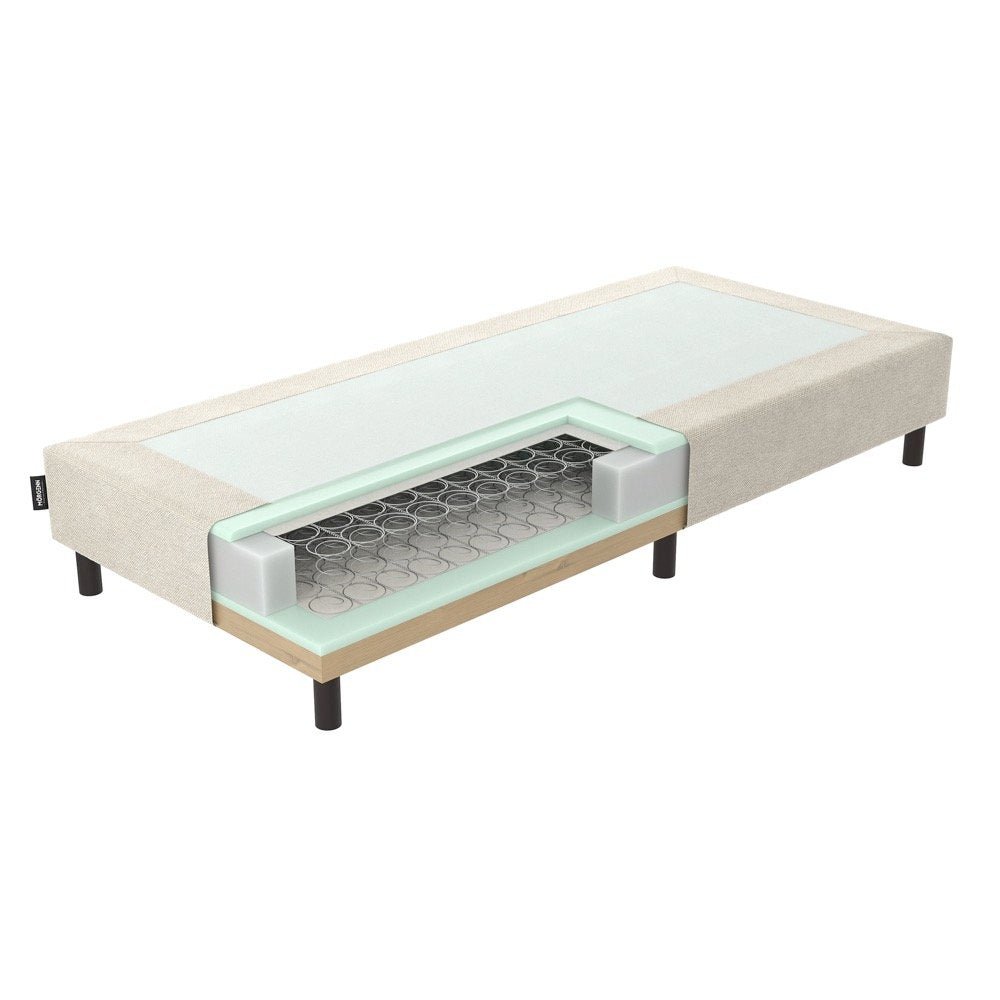 Mörgenn Idéal Boxspring - Verend - Hotelkwaliteit - 20 of 30 cm hoog 60 x 200 ca. 20cm hoog Beige - Mörgenn