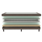 Mörgenn Idéal Boxspring - Verend - Hotelkwaliteit - 20 of 30 cm hoog 60 x 200 ca. 20cm hoog Bruin - Mörgenn
