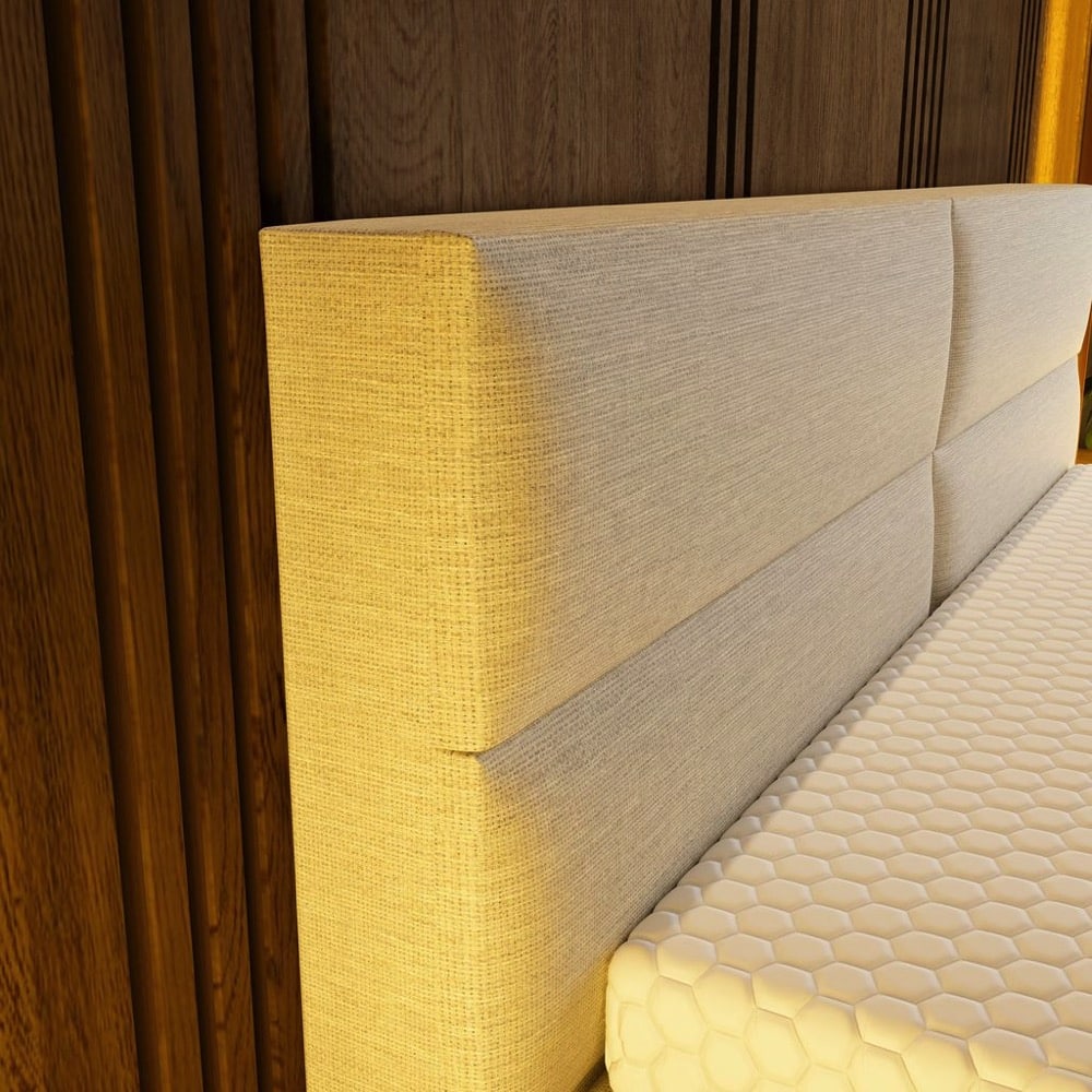 Mörgenn Luxe Boxspring Billy - Pocketvering + Luxe hoofdbord en/of voetbord + Luxe topper 140 x 200 Luxury 4 - vaks hoofdbord Luxury 4 - vaks voetbord - Mörgenn