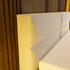 Mörgenn Luxe Boxspring Billy - Pocketvering + Luxe hoofdbord en/of voetbord + Luxe topper 140 x 200 Luxury 4 - vaks hoofdbord Luxury 4 - vaks voetbord - Mörgenn