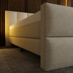 Mörgenn Luxe Boxspring Billy - Pocketvering + Luxe hoofdbord en/of voetbord + Luxe topper 140 x 200 Luxury 6 - baans hoofdbord Luxury 4 - vaks voetbord - Mörgenn