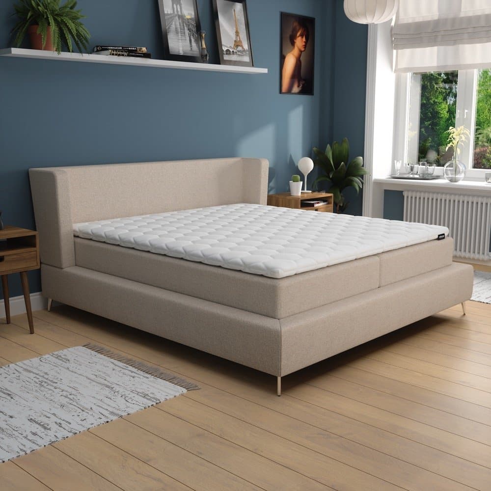 Mörgenn Luxe Boxspring Loft - Pocketvering + Koudschuim - Luxe topper - Inclusief montage 160 x 200 Antraciet - Mörgenn