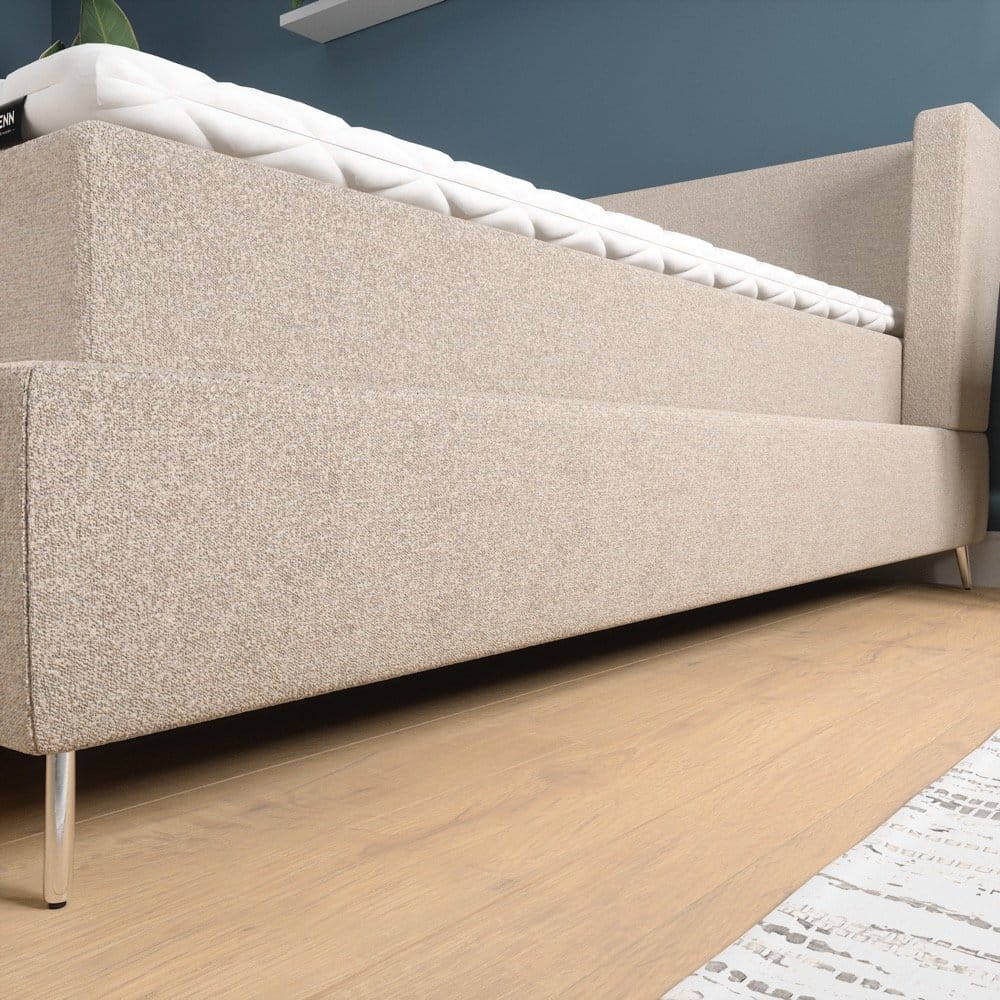 Mörgenn Luxe Boxspring Loft - Pocketvering + Koudschuim - Luxe topper - Inclusief montage 160 x 200 Antraciet - Mörgenn