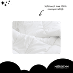 Mörgenn Luxe Hotel Dekbed The Original - Anti Allergie - Micropercale Tijk - Warmteklasse 3 - Diverse maten 140 x 200 cm (1 persoons) - Mörgenn