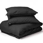 Mörgenn Luxe Hotel Dekbedovertrek van Egyptisch Katoen - Diverse maten en kleuren 140 x 220 cm (1 persoons) Zwart - Mörgenn