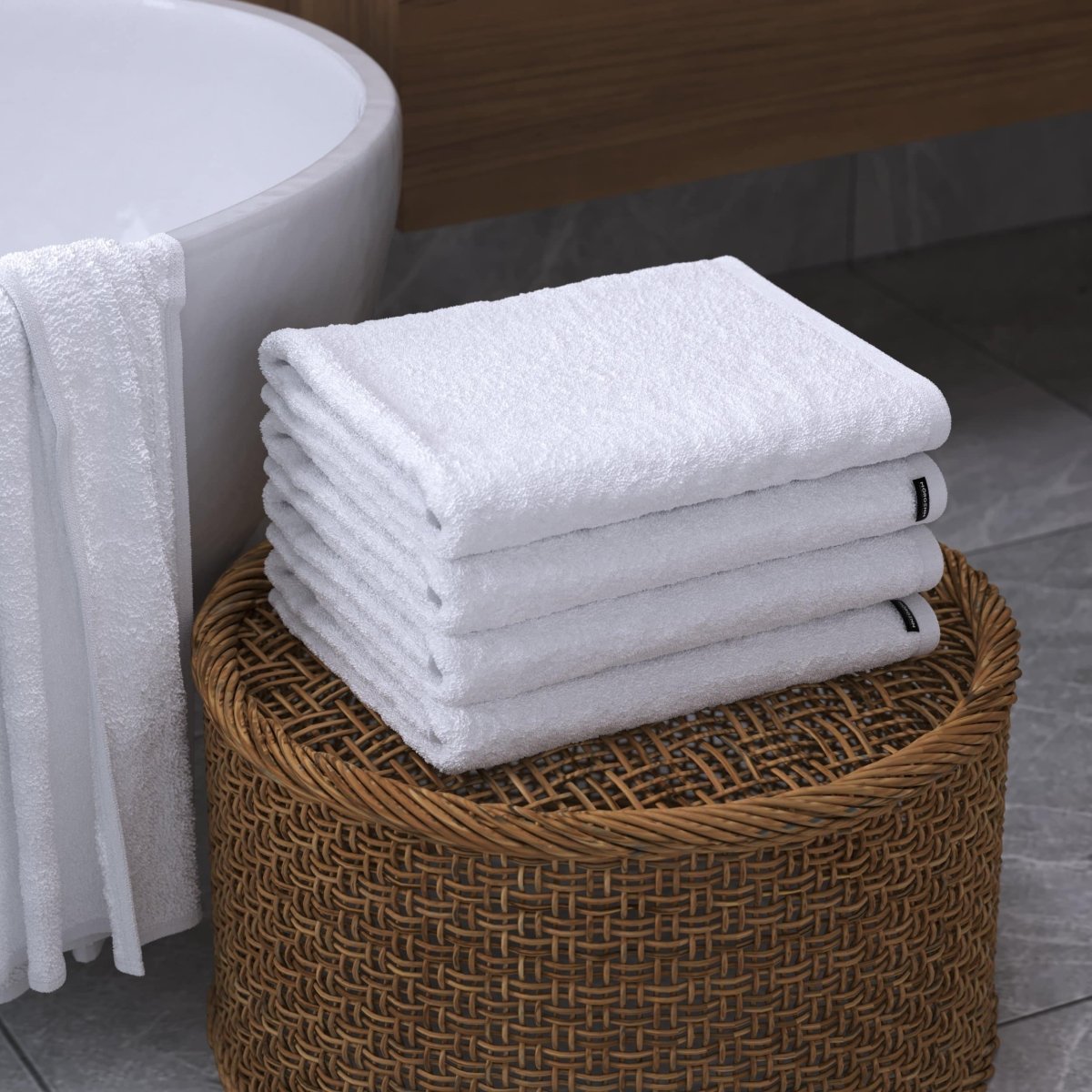 Mörgenn Luxe Hotel handdoeken / Badhanddoeken - 100% Katoen - 550gr/m2 - 10 - delig - 4 kleuren Wit - Mörgenn