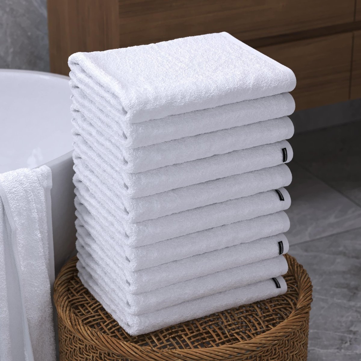 Mörgenn Luxe Hotel handdoeken / Badhanddoeken - 100% Katoen - 550gr/m2 - 10 - delig - 4 kleuren Wit - Mörgenn