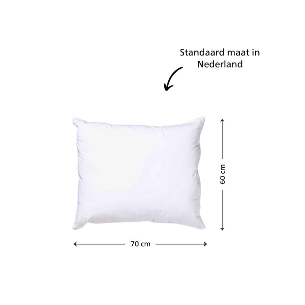 Mörgenn Luxe Hotel Suite hoofdkussen 60x70cm - 100% Gelvezel - Percale katoen tijk 1 kussen - Mörgenn