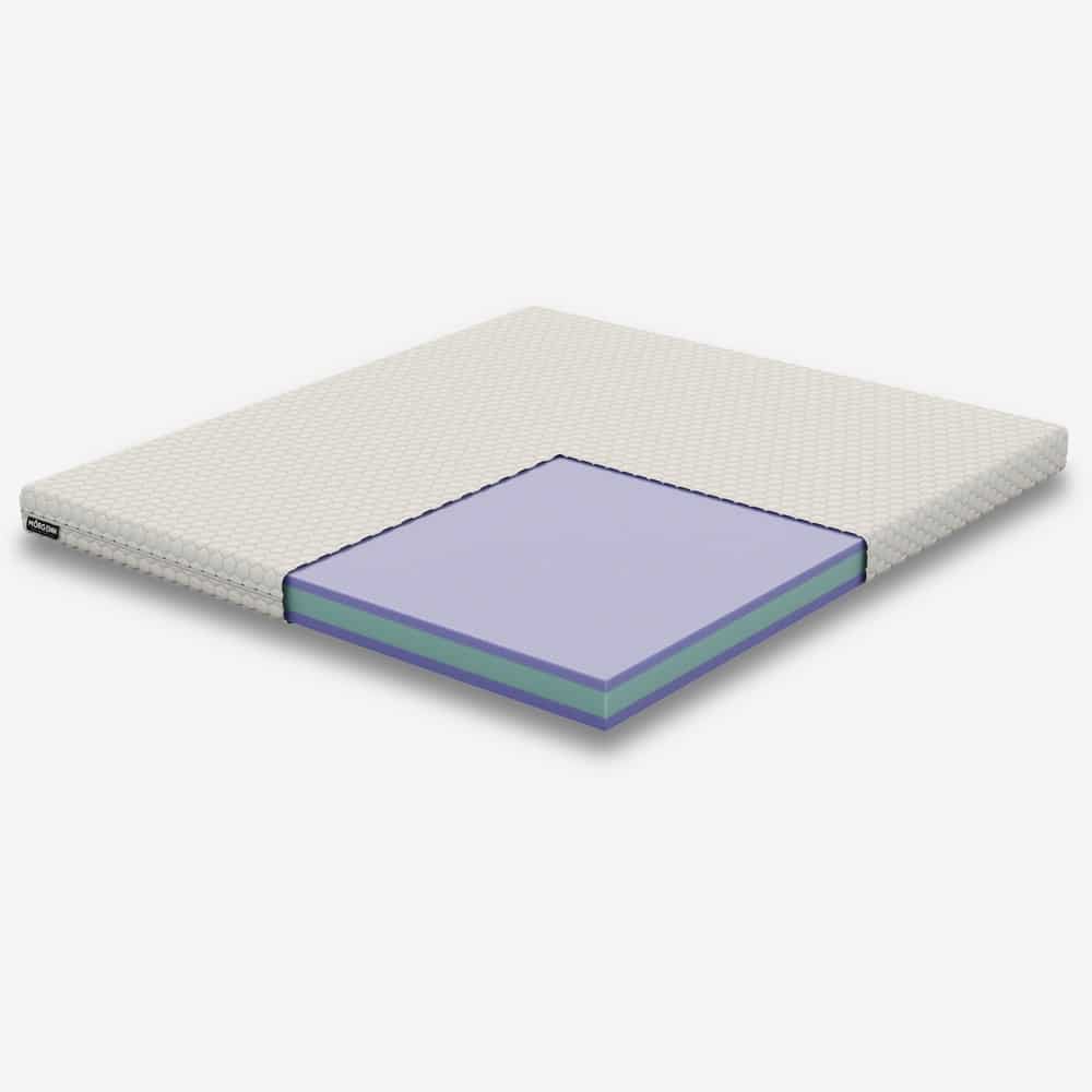 Mörgenn Luxe Topper Suprême - Koudschuim + Serene Schuim - Luxe Hexagon tijk - Alle maten 70 x 200 - Mörgenn