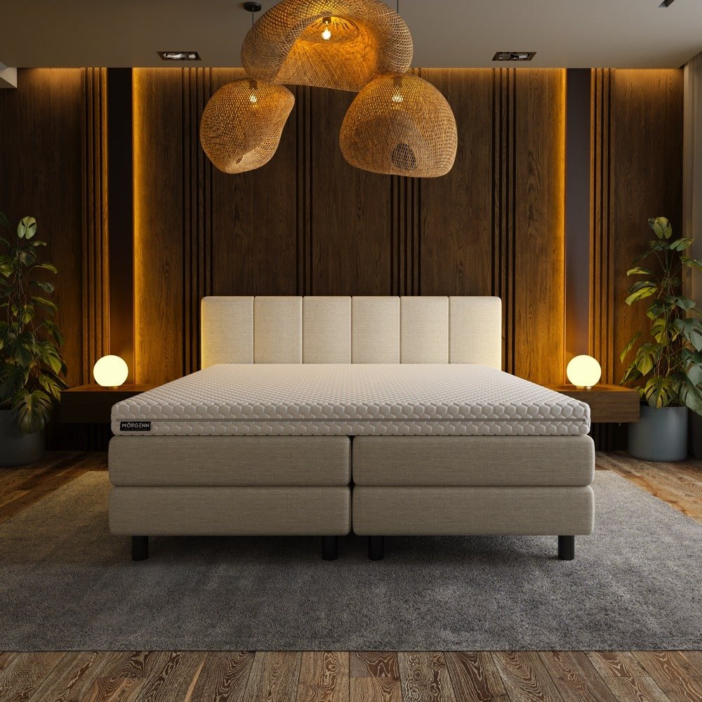 Mörgenn Luxe Topper Suprême - Koudschuim + Serene Schuim - Luxe Hexagon tijk - Alle maten 70 x 200 - Mörgenn