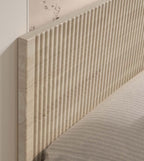 Mörgenn Luxury Line Hevea Ledikant - Rubberhout - Zonder matras 90x200 cm Sand Geen Hoofdbord - Mörgenn