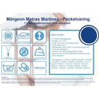 Mörgenn Matras Martinez - Pocketvering - 7 Luxe comfortzones - Anti - allergisch - Alle maten 70 x 200 - Mörgenn
