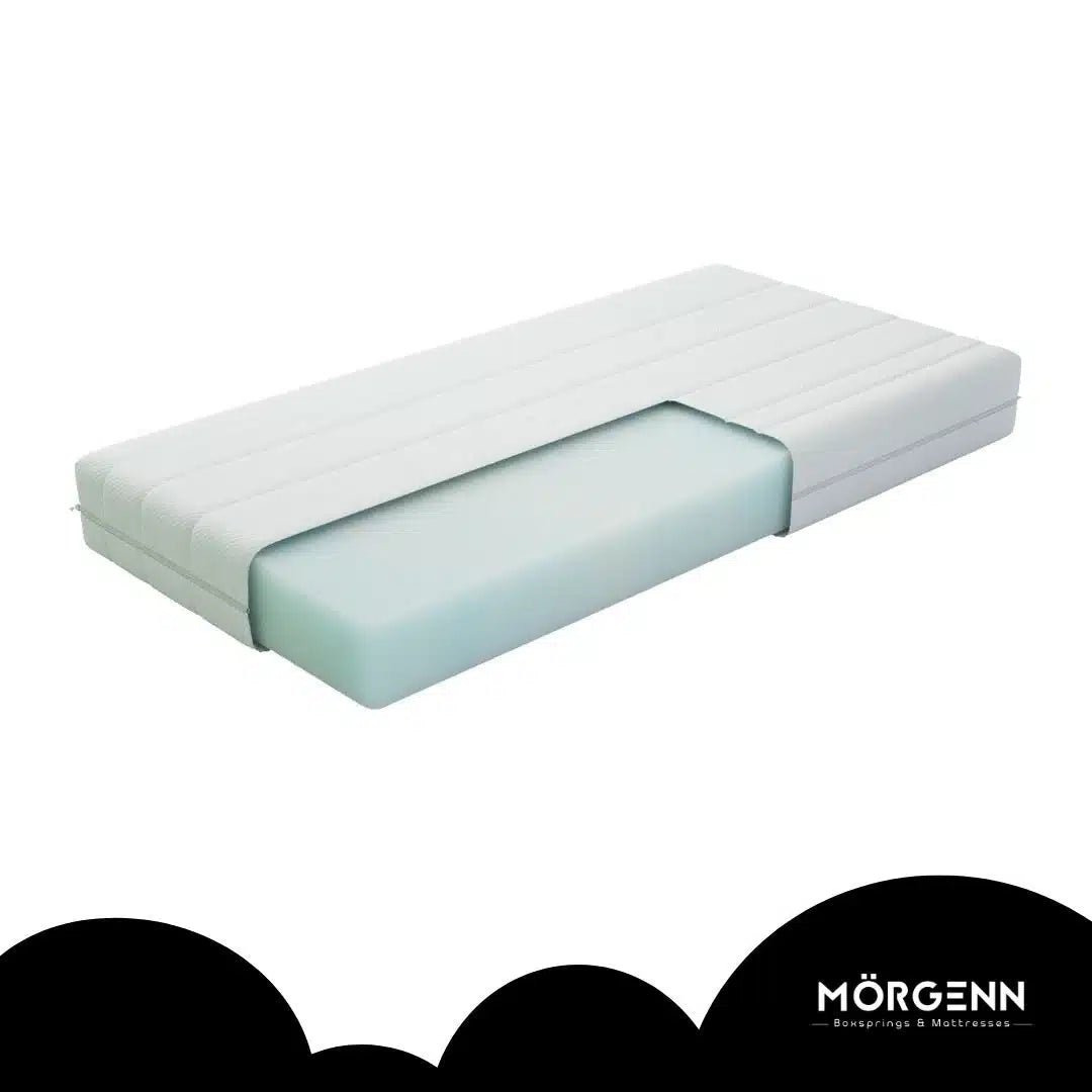 Mörgenn Matras Royale - Luxe Koudschuim Matras - Tencel tijk - Hardheid Medium/Stevig - Ca. 25 cm 70 x 200 - Mörgenn