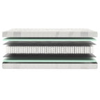 Mörgenn Quattro Matras - Pocketvering + Koudschuim - Cooltouch Tijk - ca. 25 cm 70x200 - Mörgenn