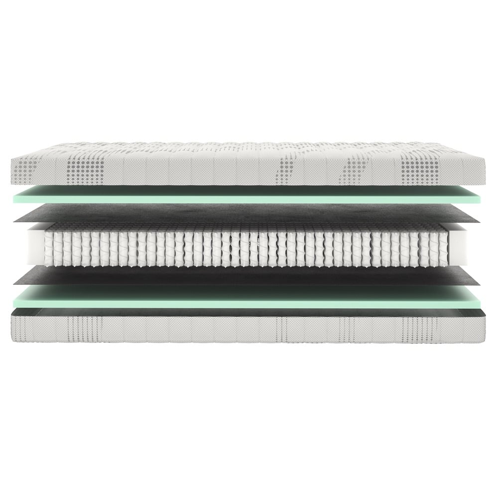 Mörgenn Quattro Matras - Pocketvering + Koudschuim - Cooltouch Tijk - ca. 25 cm 70x200 - Mörgenn