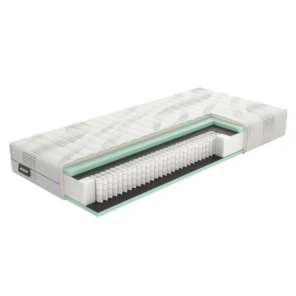 Mörgenn Quattro Matras - Pocketvering + Koudschuim - Cooltouch Tijk - ca. 25 cm 70x200 - Mörgenn