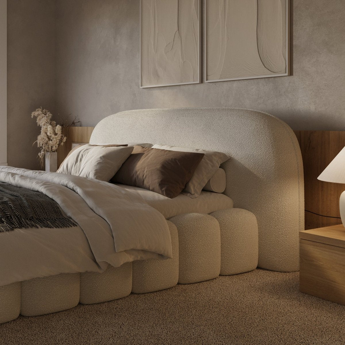 Mörgenn Signature Bed met of zonder matras - Met Opbergruimte 160x200 Beige Geen matras - Mörgenn
