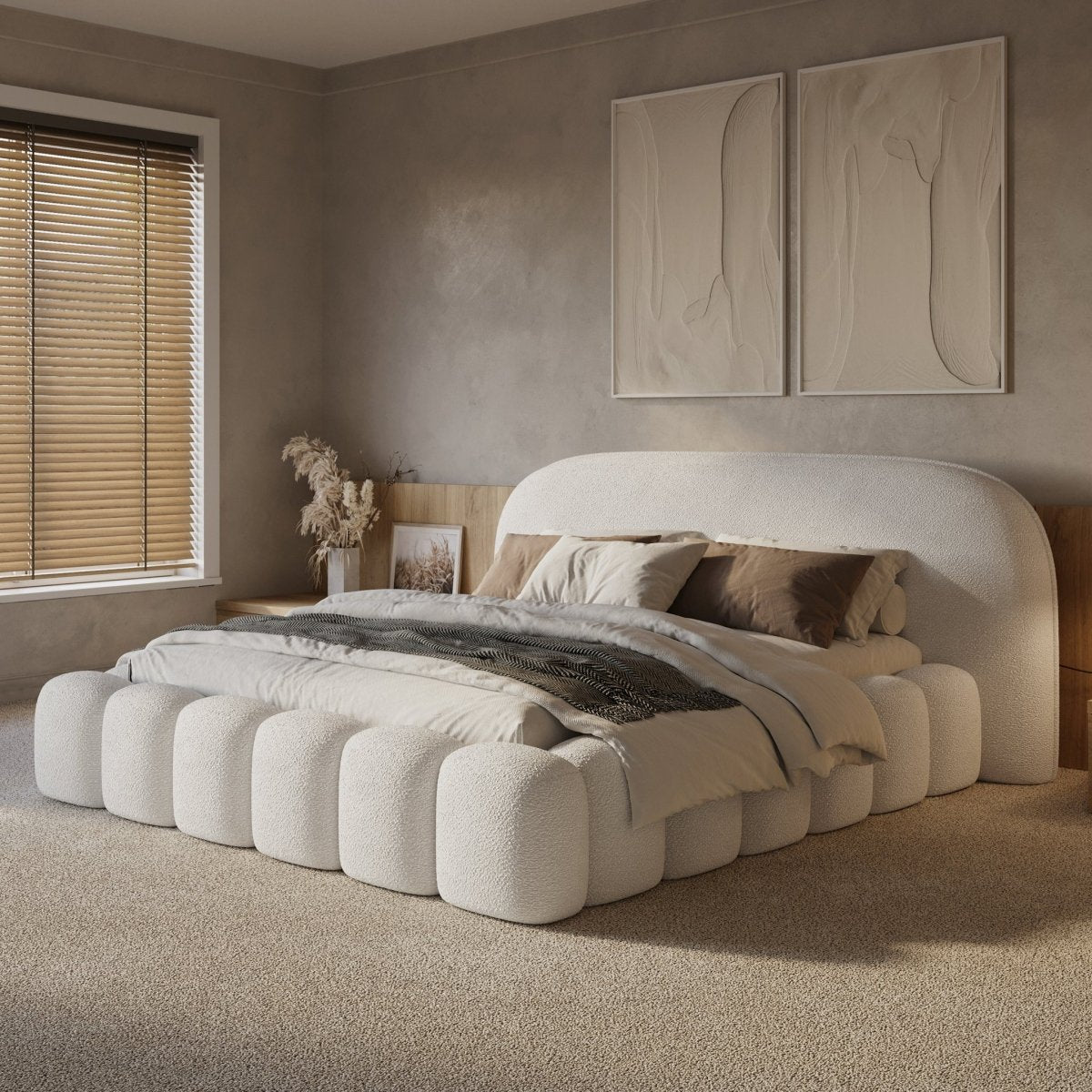 Mörgenn Signature Bed met of zonder matras - Met Opbergruimte 160x200 Gebroken Wit Geen matras - Mörgenn