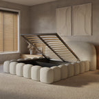 Mörgenn Signature Bed met of zonder matras - Met Opbergruimte 160x200 Beige Geen matras - Mörgenn