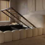 Mörgenn Signature Bed met of zonder matras - Met Opbergruimte 160x200 Beige Geen matras - Mörgenn