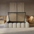 Mörgenn Signature Bed met of zonder matras - Met Opbergruimte 160x200 Beige Geen matras - Mörgenn