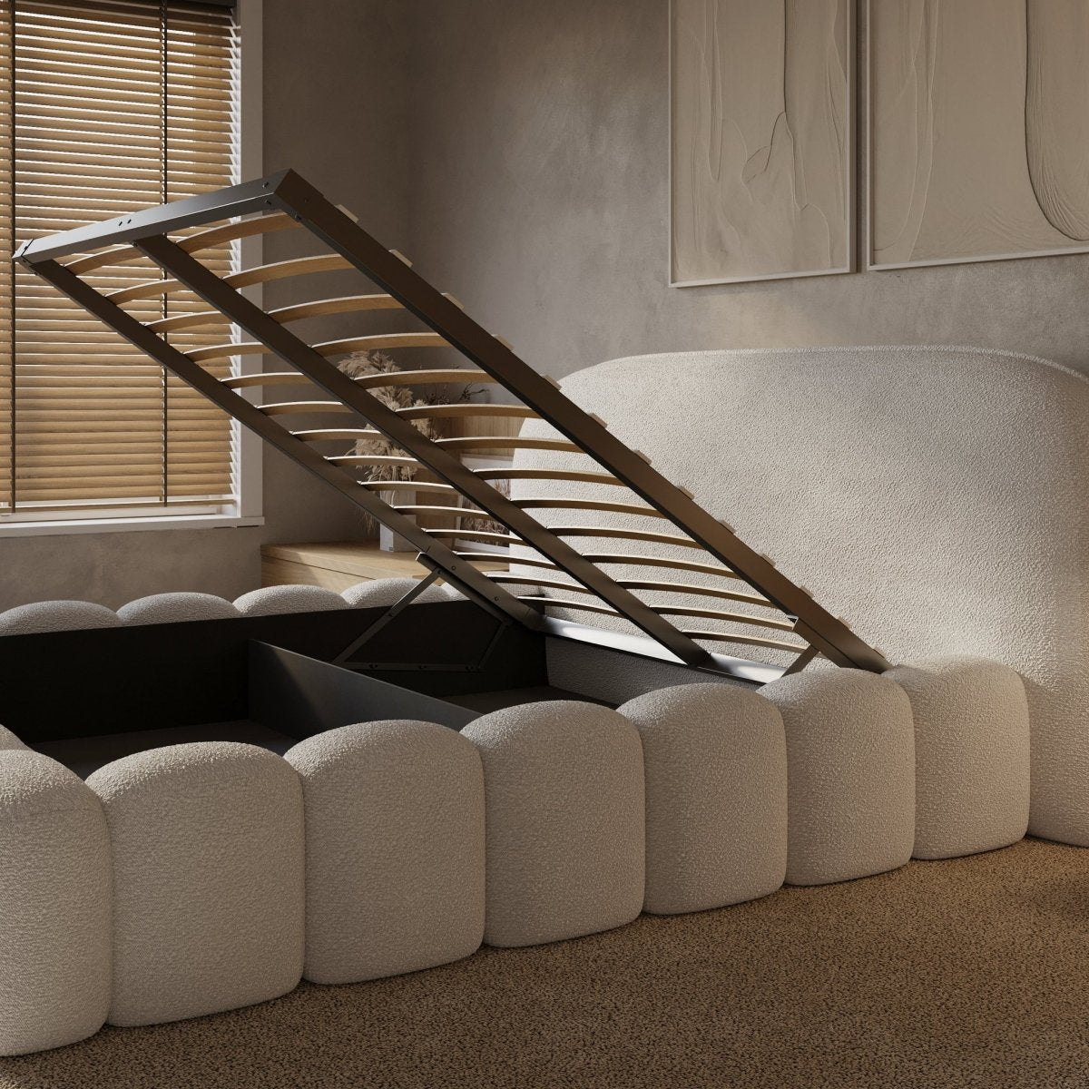 Mörgenn Signature Bed met of zonder matras - Met Opbergruimte 160x200 Gebroken Wit Geen matras - Mörgenn