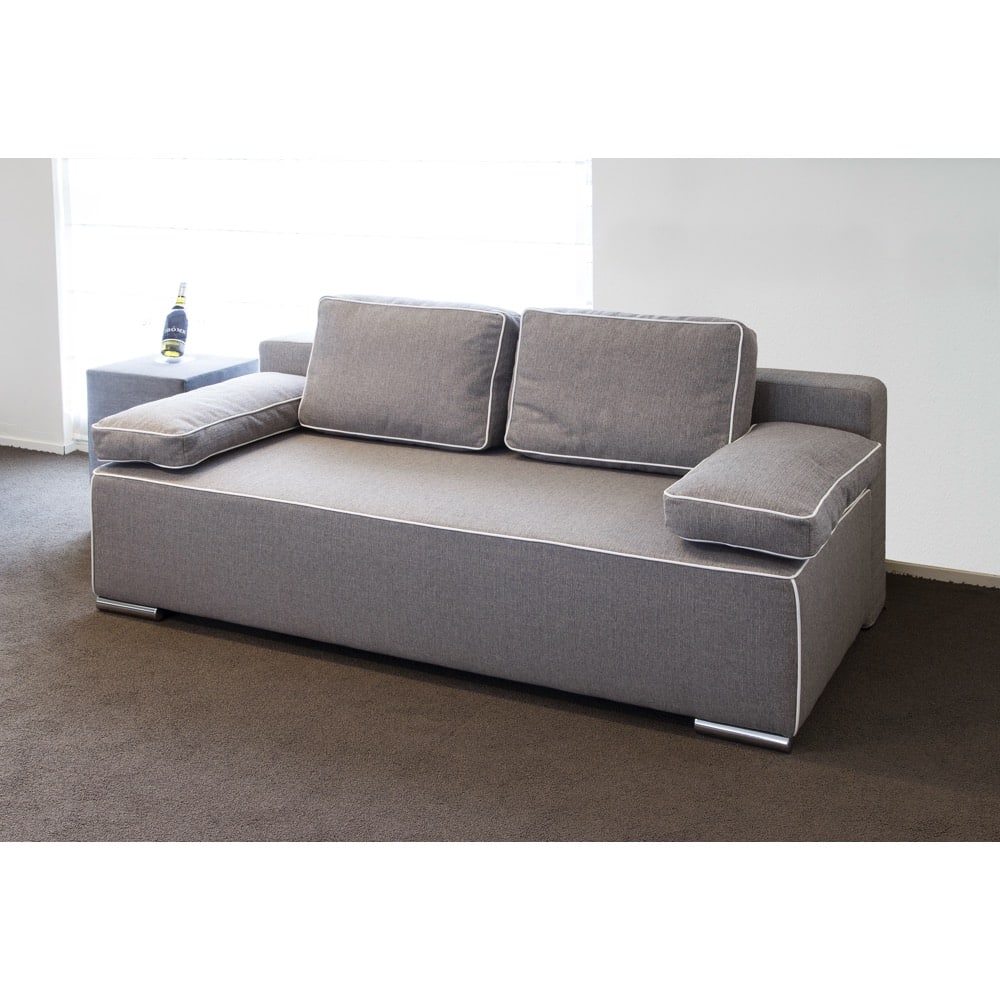 Morgenn Slaapbank Basic - Bedbank - Logeerbank - 100x200 cm - Grijs - Mörgenn