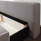 Morgenn Slaapbank Basic - Bedbank - Logeerbank - 100x200 cm - Grijs - Mörgenn