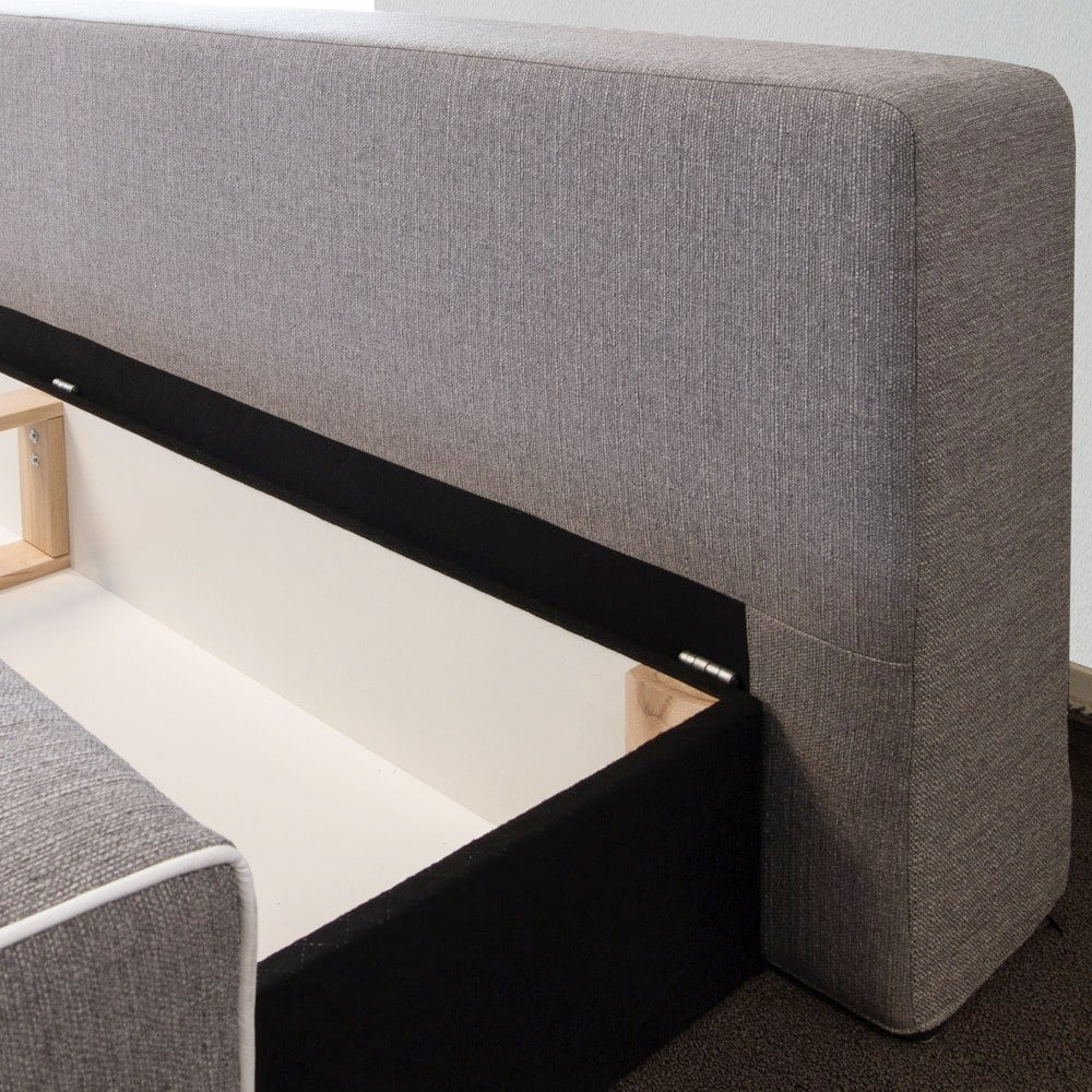 Morgenn Slaapbank Basic - Bedbank - Logeerbank - 100x200 cm - Grijs - Mörgenn