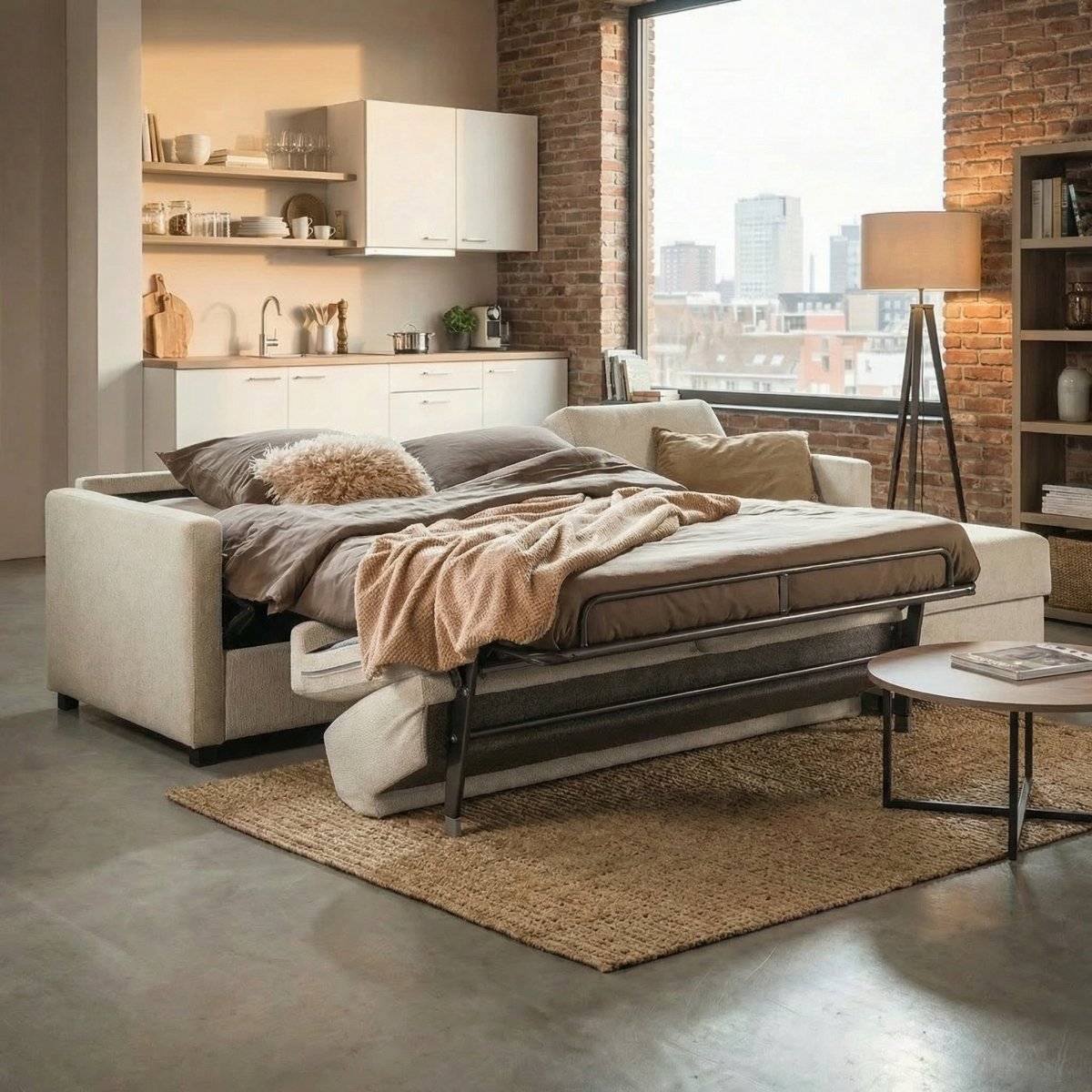 Mörgenn Slaapbank Luxury Mover Hoekbank 3 zits - Met Chaise Longue en opbergruimte - Mörgenn