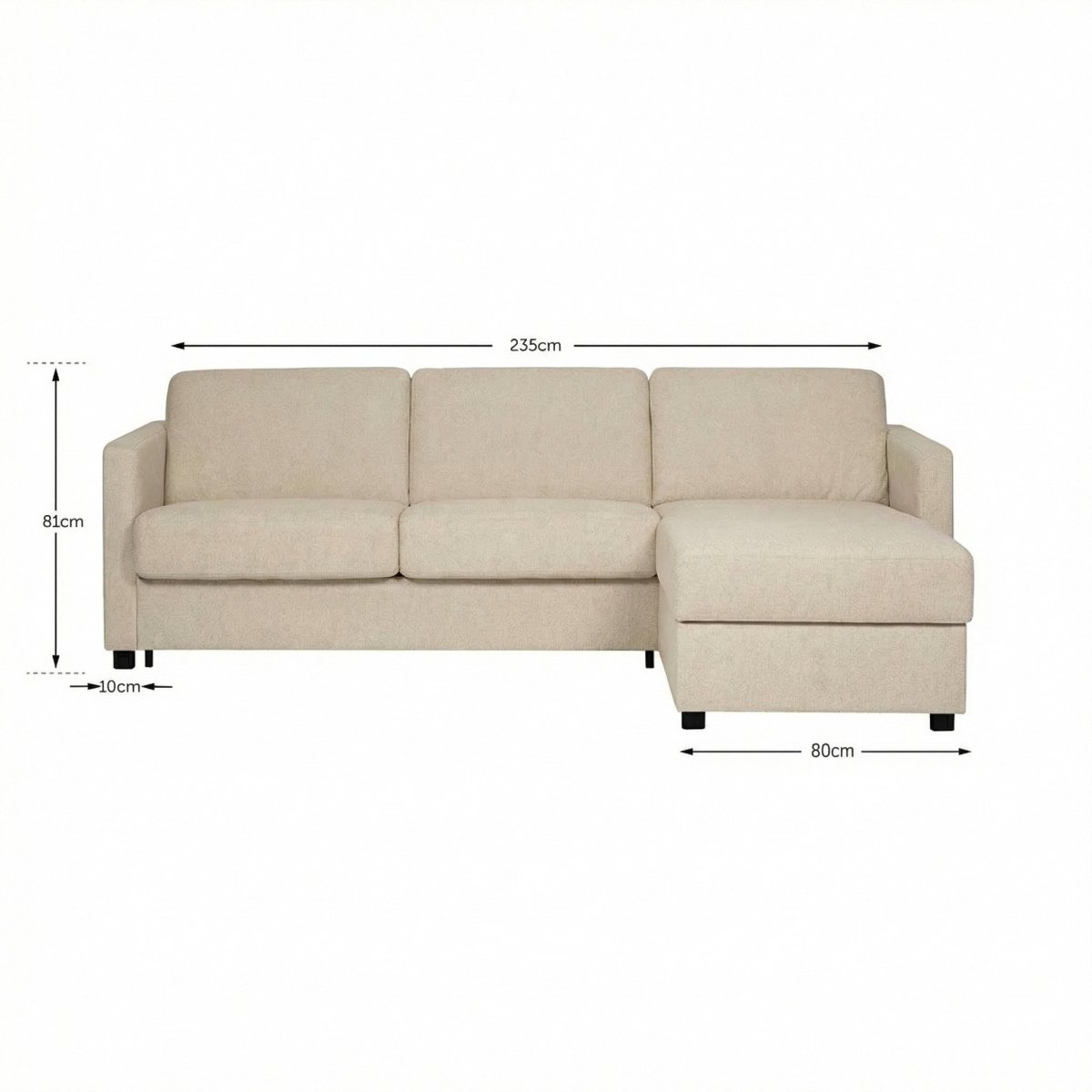 Mörgenn Slaapbank Luxury Mover Hoekbank 3 zits - Met Chaise Longue en opbergruimte - Mörgenn