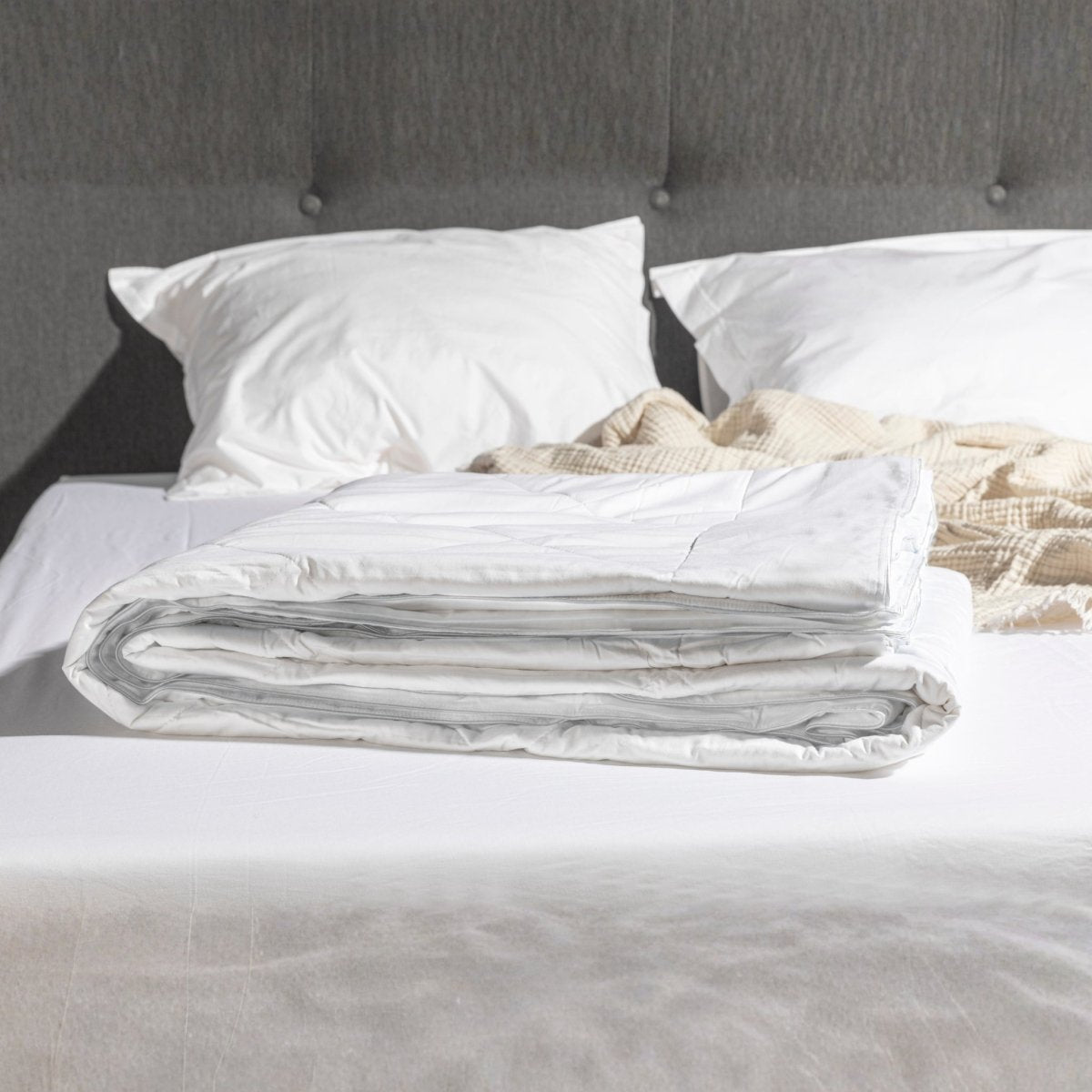 Mörgenn Zomerdekbed Katoen Warmteklasse 4 - Katoenen Zomerdekbed - 100% natuurlijk 140x200 cm - Mörgenn