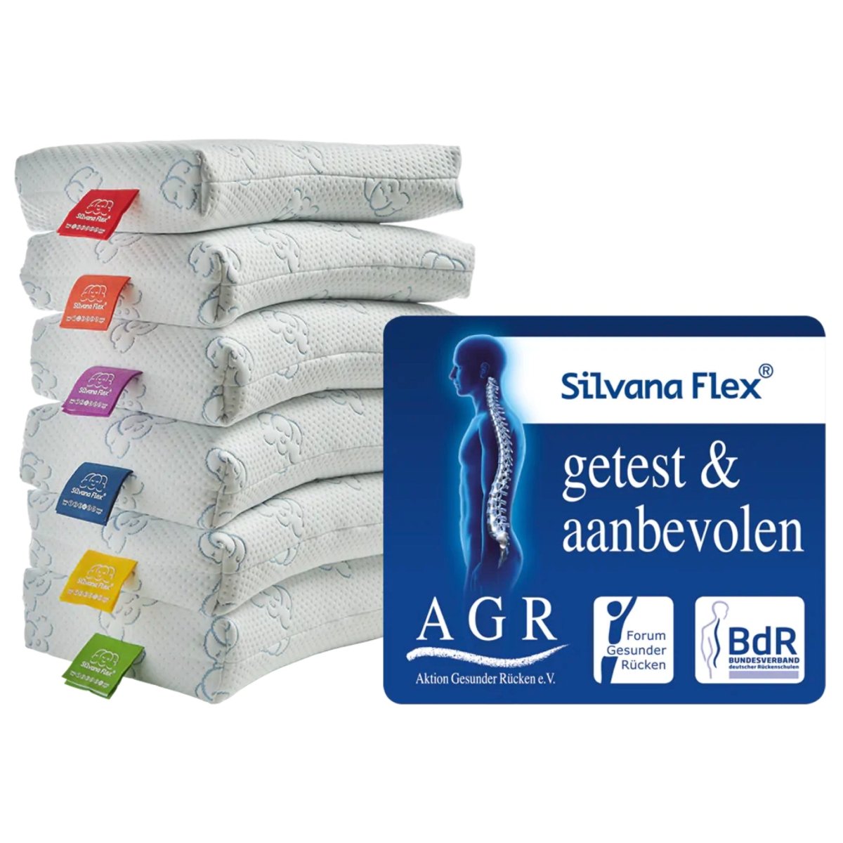 Silvana Flex Rood Hoofdkussen (1) - Mörgenn