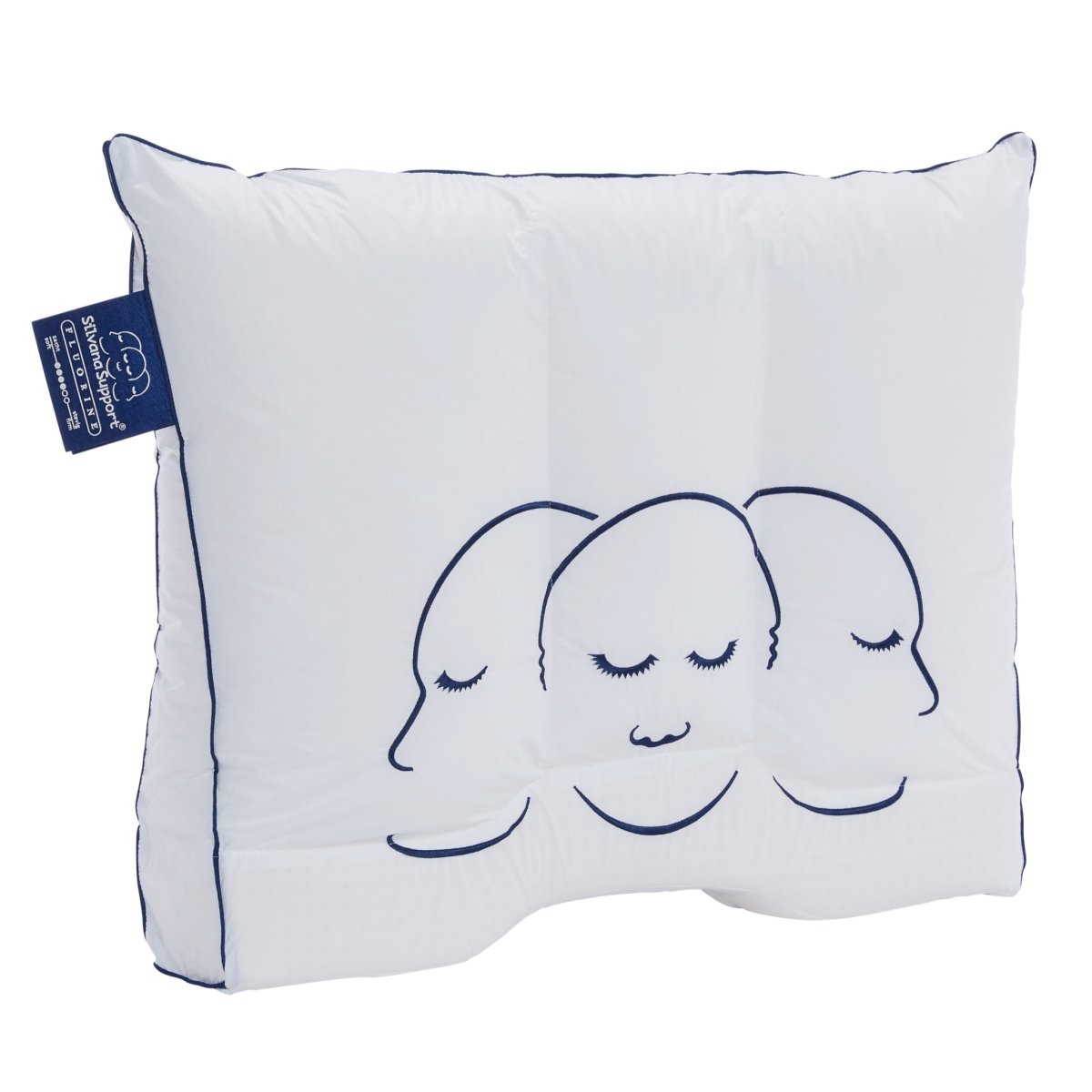 Silvana Support Blauw Hoofdkussen (4) - Beetje Stevig 60x70 cm - Mörgenn